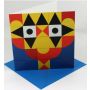 Shape Face - greetings card