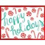 Peppermints Holiday Glitz Notecard