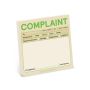 Sticky Note: Complaint