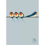 Swallows On a Line Hardback Notebook