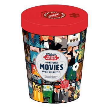 Puzzle 1000 pieces: 50 Must-Watch Movies Bucket List