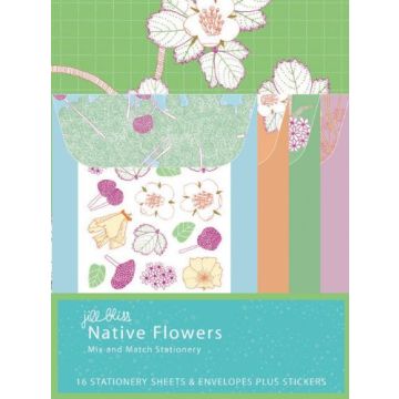 Native Flowers. Mix and Match Stationery