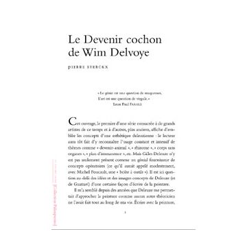 Le Devenir cochon de Wim Delvoye