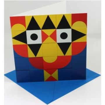 Shape Face - greetings card