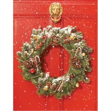 Red Door Wreath