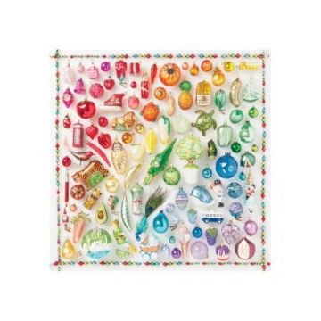 500 Piece Puzzle: Rainbow Ornaments