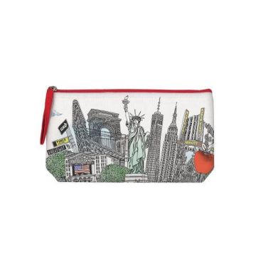 NYC Handmade Silkscreened Pouch