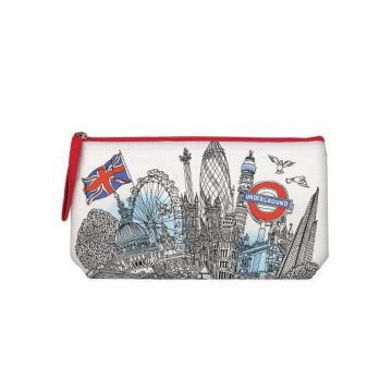 London Handmade Silkscreened Pouch