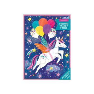 Puzzle - 12 Piece: Unicorn Party Greeting Card