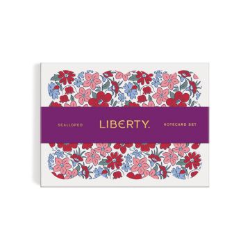 Liberty Scalloped Shaped Notecard Set