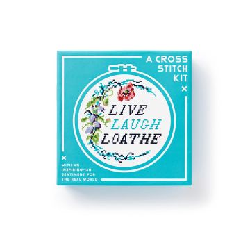 Live Laugh Loathe Cross Stitch Kit