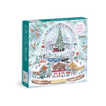 Puzzle: Michael Storrings Alpine Village Snowglobe 500 Piece Foil