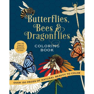 Colouring Book: Butterflies, Bees & Dragonflies