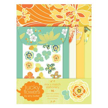 Amy Butler - Lucky Flowers: Mix & Match Stationery