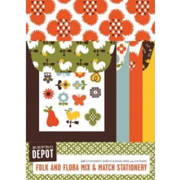 Reprodepot Folk and Flora Mix & Match Stationery