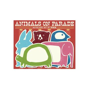 Animals on Parade Notecard Set by Sukie