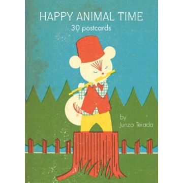 Junzo Terada - Happy Animal Time: 30 postcards