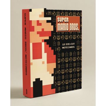 Super Mario Bros - 12 Die-Cut Notecards