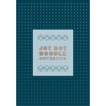 Jot Dot Doodle Notebook (Blue and Silver)