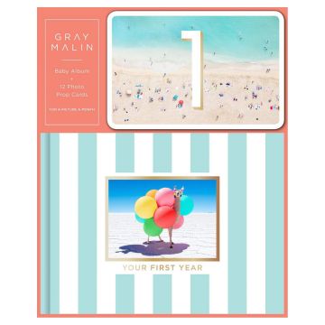 Baby Album and 12 Photo Prop Cards