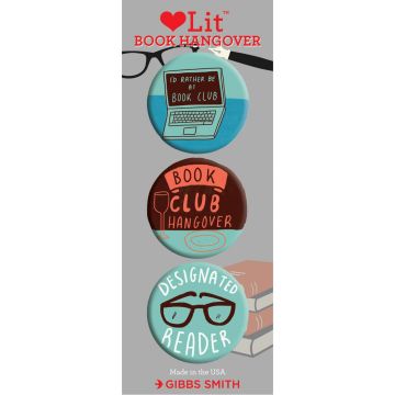 Buttons: Book Hangover - 3-PACK