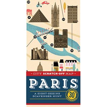 City Scratch-off Map: Paris