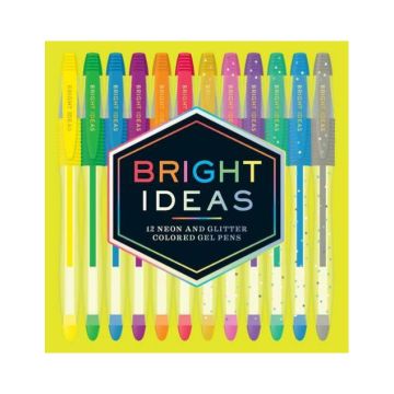 Bright Ideas: 12 Neon and Glitter Colored Gel Pens