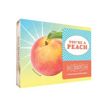 You're a Peach: 8 Scratch and Sniff Notecards