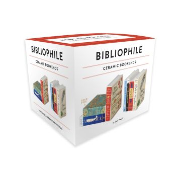 Bibliophile Ceramic Bookends