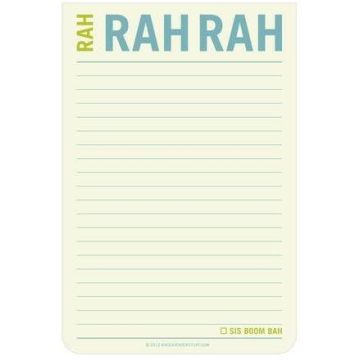 Jumbo Sticky Notes: Rah Rah Rah