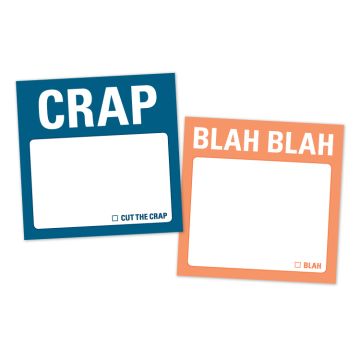 Mini Sticky Notes: Crap/ Blah Blah