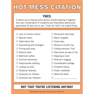 Nifty Note: Hot Mess Citation