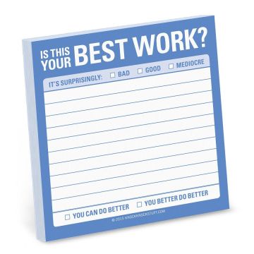 Sticky Note: Best Work?