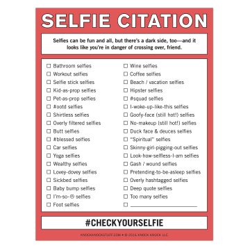 Selfie Citation Pad