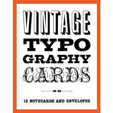 Vintage Typography Notecards