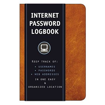 Internet Password Logbook