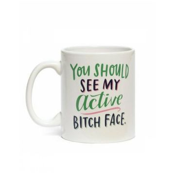 Active Bitch Face Mug