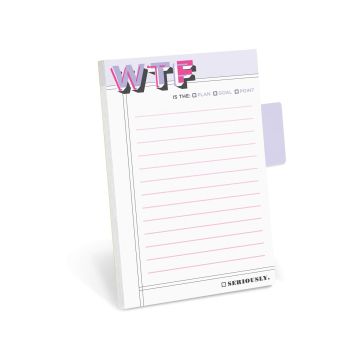 Sticky Note with Tabs Pad: WTF