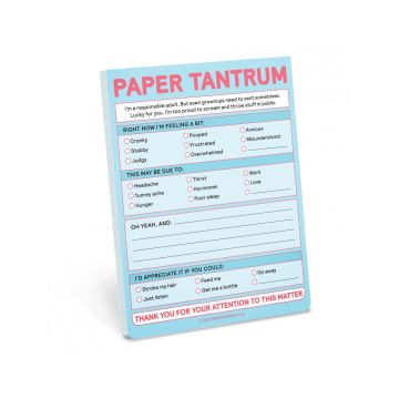 Knock Knock Paper Tantrum Nifty Note Pad