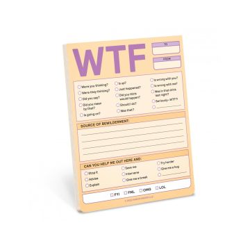 Knock Knock WTF Nifty Note Pad