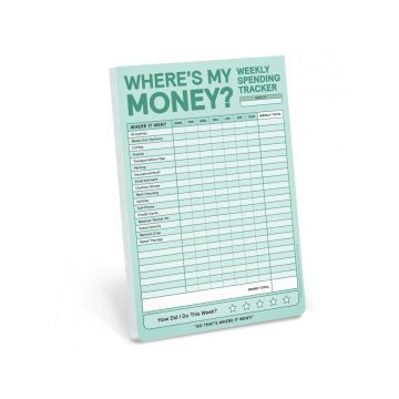 Where's My Money Weekly Budget Tracker Pad