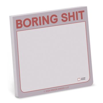 Sticky Note: Boring Shit