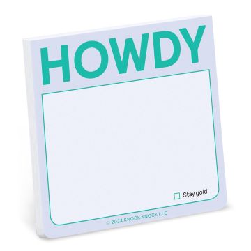 Sticky Note: Howdy