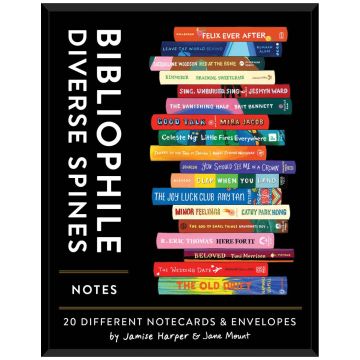 Bibliophile Diverse Spines Notes