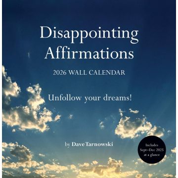 Disappointing Affirmations 2026 Wall Calendar