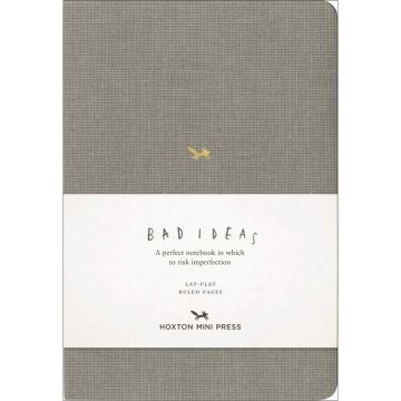 A Notebook for Bad Ideas (Grey/Ruled)