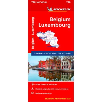 Michelin National Map 716 - Belgium & Luxembourg