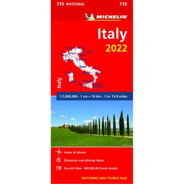 Michelin National Map 735 - Italy 2022