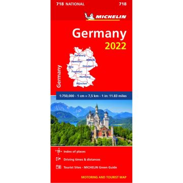 Michelin National Map 718 - Germany 2022