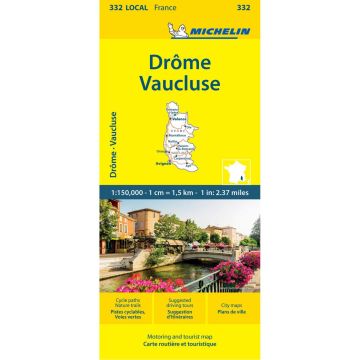 Michelin Local Map 332 - Drôme Vaucluse, France 2024